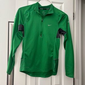 Nike Green Dri-FIT Lightweight Half-Zip Pullover